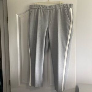 Zara side stripe ankle pants